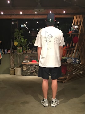 「Nothing special（ナッシングスペシャル）のアイテム（キャップ）」を使った、BENCHさん（メンズ・178cm）の夏コーディネート
