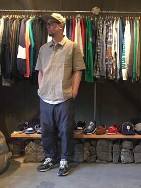 「satta（サッタ）のアイテム」を使った、BENCHさん（メンズ・178cm）の夏コーディネート