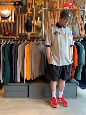 「BELIEF NYC（ビリーフニューヨーク）のアイテム」を使った、BENCHさん（メンズ・178cm）の夏コーディネート