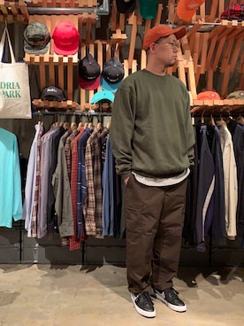 「BEDLAM（べトラム）のアイテム」を使った、BENCHさん（メンズ・178cm）の冬コーディネート