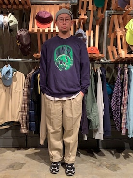 「NUMBERS EDITION(ナンバーズエディション)のアイテム」を使った、BENCHさん(メンズ・178cm)の春コーディネート