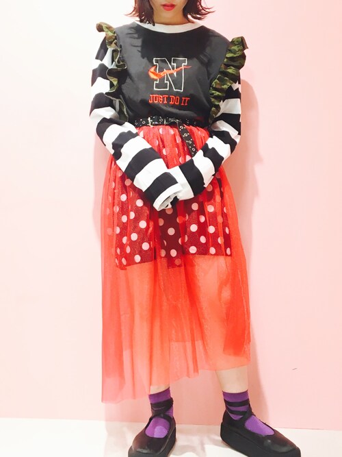 バレエシューズを使った Nike の人気ファッションコーディネート ユーザー ショップスタッフ Earch