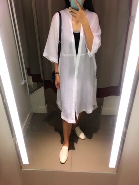 「H&M（エイチ・アンド・エム）のアイテム（ワンピース/ドレス）」を使った、淼淼淼さん（レディース・163cm）の夏コーディネート