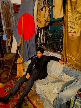 「familytrip」｜Ling-Chiao Huangさん（メンズ・180cm）の冬コーディネート