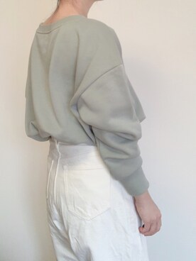 「LOWRYS FARM（ローリーズファーム）のCONEハイライズワイドデニム　800874（デニムパンツ）」を使った、yuuuuuさん（レディース・162cm）の春コーディネート