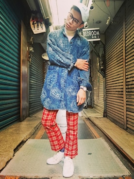 「TWOXPIECE」｜TWO PIECE 丫撇さん（メンズ・171cm）の冬コーディネート
