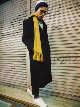 「TWOXPIECE」｜TWO PIECE 丫撇さん（メンズ・171cm）の冬コーディネート
