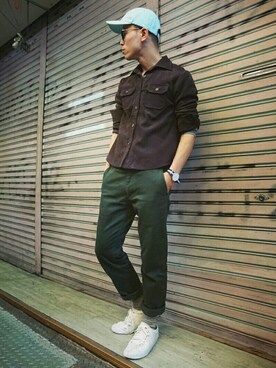 「TWOXPIECE」｜TWO PIECE 丫撇さん（メンズ・171cm）の冬コーディネート