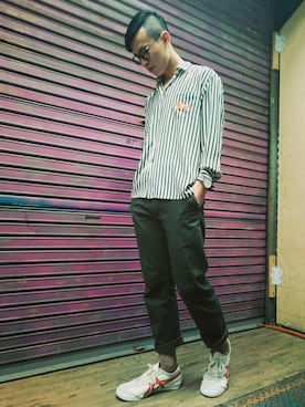 「TWOXPIECE」｜TWO PIECE 丫撇さん（メンズ・171cm）の冬コーディネート