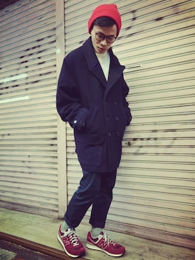 「TWOXPIECE」｜TWO PIECE 丫撇さん（メンズ・171cm）の冬コーディネート