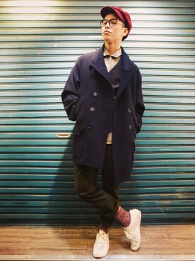 「TWOXPIECE」｜TWO PIECE 丫撇さん（メンズ・171cm）の冬コーディネート