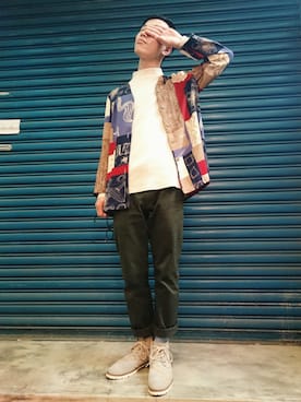 「TWOXPIECE」｜TWO PIECE 丫撇さん（メンズ・171cm）の冬コーディネート