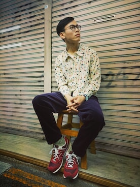 「TWOXPIECE」｜TWO PIECE 丫撇さん（メンズ・171cm）の冬コーディネート