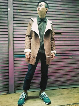 「TWOXPIECE」｜TWO PIECE 丫撇さん（メンズ・171cm）の冬コーディネート