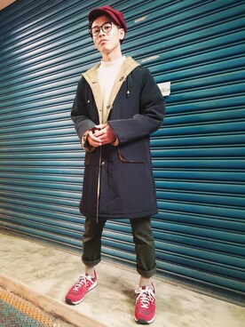 「TWOXPIECE」｜TWO PIECE 丫撇さん（メンズ・171cm）の冬コーディネート
