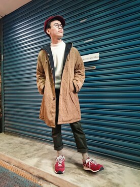 「TWOXPIECE」｜TWO PIECE 丫撇さん（メンズ・171cm）の冬コーディネート