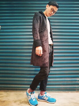 「TWOXPIECE」｜TWO PIECE 丫撇さん（メンズ・171cm）の冬コーディネート