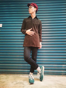 「TWOXPIECE」｜TWO PIECE 丫撇さん（メンズ・171cm）の冬コーディネート