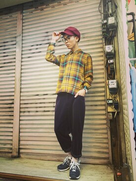 「TWOXPIECE」｜TWO PIECE 丫撇さん（メンズ・171cm）の冬コーディネート