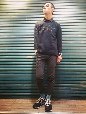 「TWOXPIECE」｜TWO PIECE 丫撇さん（メンズ・171cm）の冬コーディネート
