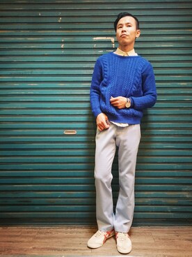 「TWOXPIECE」｜TWO PIECE 丫撇さん（メンズ・171cm）の春コーディネート