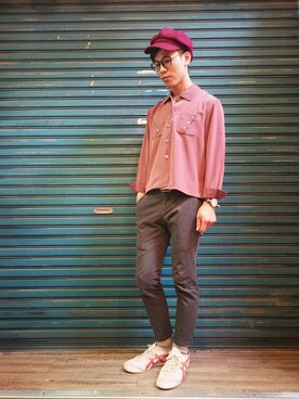 「vintageshop」｜TWO PIECE 丫撇さん（メンズ・171cm）の春コーディネート