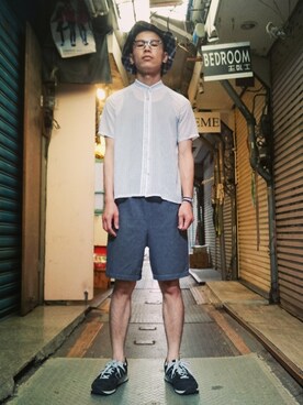 「vintageshop」｜TWO PIECE 丫撇さん（メンズ・171cm）の夏コーディネート