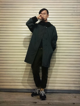 「Chainloop（チェインループ）のアイテム」を使った、TWO PIECE 丫撇さん（メンズ・171cm）の秋コーディネート