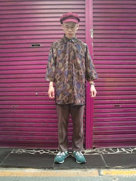 「DW（ディーダブリュー）のアイテム」を使った、TWO PIECE 丫撇さん（メンズ・171cm）の春コーディネート