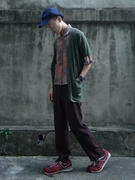 「アイテム（ブルゾン）」を使った、TWO PIECE 丫撇さん（メンズ・171cm・30代）の秋コーディネート