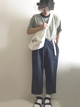 「NHL」｜たくさん（メンズ・175cm）の夏コーディネート