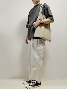 「MARGARET HOWEEL」｜「アイテム（パンツ）」を使った、たくさん（メンズ・175cm）の夏コーディネート