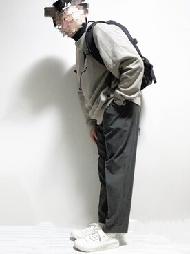 「Steven Alan（スティーブンアラン）のアイテム（スウェット）」を使った、たくさん（メンズ・175cm）の冬コーディネート