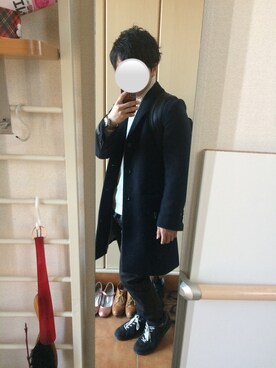 「SHIPS JET BLUE（シップスジェットブルー）のアイテム（スニーカー）」を使った、身長低い系男子さん（メンズ・162cm）の冬コーディネート