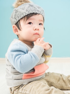 「e.a.B（エーアーベー）のアイテム」を使った、cocotaroさん（キッズ・70cm）の冬コーディネート