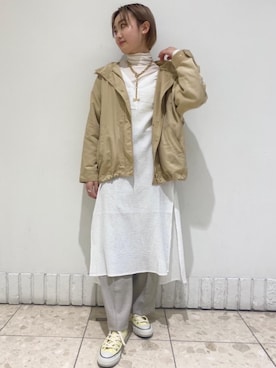 「一押しのアウタースタイル」｜「アイテム（ジャケット/アウター）」を使った、uamomo02さん（レディース・159cm）の冬コーディネート