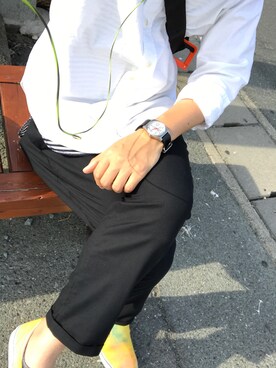 「MANASTASH（マナスタッシュ）のアイテム（ベスト）」を使った、まつさん（メンズ・173cm）の春コーディネート