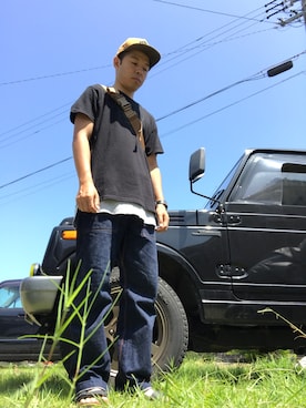 「BIRKENSTOCK（ビルケンシュトック）の＜BIRKENSTOCK（ビルケンシュトック）＞ ARIZONA BIRKOFLOR/サンダル¨ ◆（サンダル）」を使った、まつさん（メンズ・173cm）の夏コーディネート