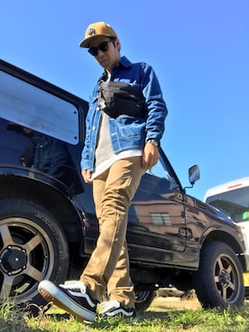 「POINTER（ポインター ）のアイテム」を使った、まつさん（メンズ・173cm）の冬コーディネート