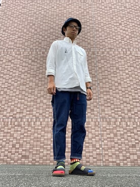 「.......RESEARCH（リサーチ）のアイテム」を使った、まつさん（メンズ・173cm）の秋コーディネート