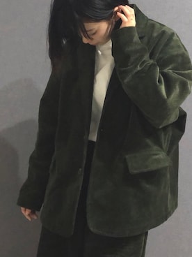 「SILVER BULLET（シルバーバレット）のアイテム（アクセサリー）」を使った、Ayaさん（レディース・156cm）の冬コーディネート