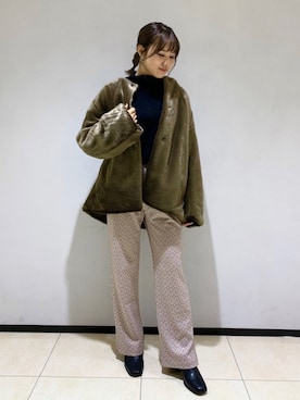 「ガラパン」｜「アイテム（ジャケット/アウター）」を使った、mihoさん（レディース・156cm）の秋コーディネート