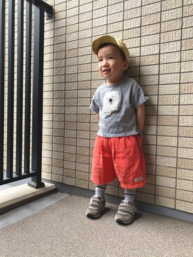kontsuさん（キッズ・90cm）の夏コーディネート