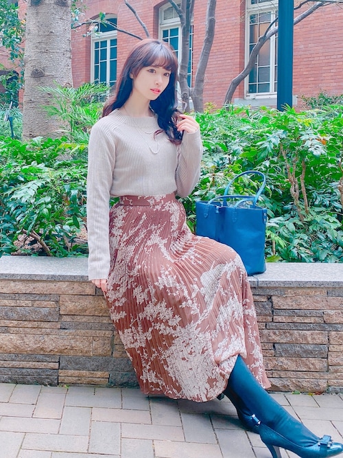 SNIDEL シアーワイドプリーツスカート SNIDEL SALE50%OFF スナイデル