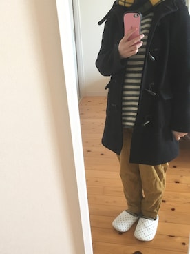「BEAMS BOY（ビームスボーイ）のアイテム（ダッフルコート）」を使った、みーさん（レディース・151cm）の冬コーディネート