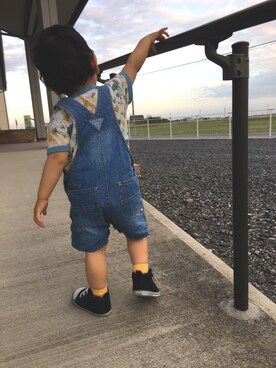 「DILASH（ディラッシュ）のアイテム（オールインワン・サロペット）」を使った、みーさん（レディース・151cm）の秋コーディネート