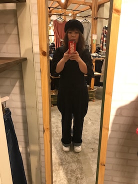 「SM2（エスエムツー）のアイテム（ハンチング/ベレー帽）」を使った、Yuzu Sasakiさん（レディース・156cm）の秋コーディネート