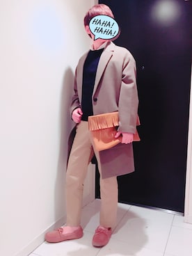 「MONKEY TIME（モンキータイム）のアイテム（バッグ）」を使った、Subaru.Fさん（メンズ・168cm）の冬コーディネート