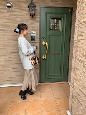 「LUCA/LADY LUCK LUCA（ルカ/レディラックルカ）のアイテム（スウェット）」を使った、なあぎさん（レディース・151cm）の秋コーディネート