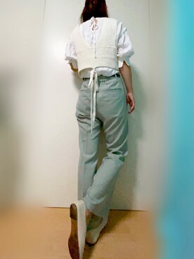 「DRESKIP（ドレスキップ）のアイテム（バレエシューズ）」を使った、akachanさん（レディース・165cm）の春コーディネート